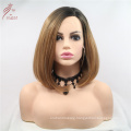 High Temperature Short Bob Cut Lace Front Synthetic Wigs for Women